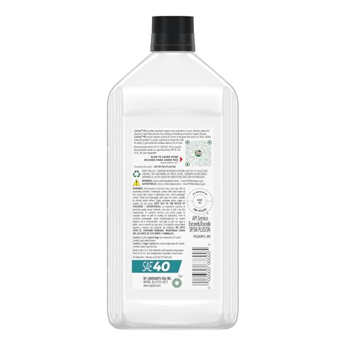 Castrol HD 40 Aceite para Motor Convencional Monogrado 1 Quart x6 miniatura 3