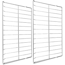 MHL63411403 Oven Rack Fit for LG Range Stove LDG4313ST LREL6323S, 304 Stainless Steels Oven Wire Rack Baking Rack Replace MHL63411401 MHL63411402 MHL62112101, 24.8 x 16.2 Inch, 2 Pack