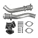 JDMSPEED New Powerstroke Turbo Diesel With Hardware Bellowed Up Pipe Kit For 99-03 Ford 7.3L 679-005