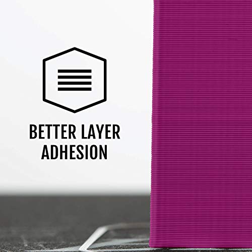 Image of HATCHBOX 1.75mm Purple PLA 3D Printer Filament, 1 KG Spool, Dimensional Accuracy + /- 0.03 mm, 3D Printing Filament