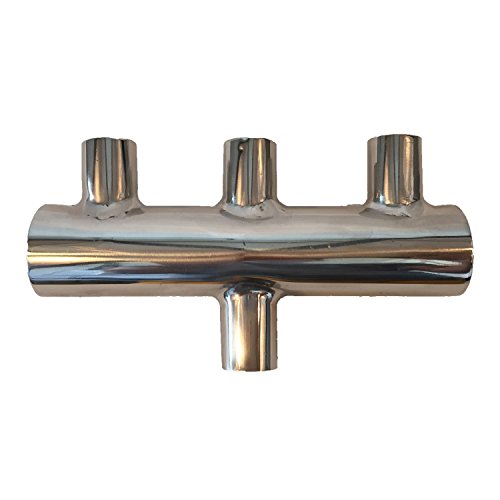 Köhko-Zubehör köhko Triple distributeur d'eau 29007 chute d'eau en acier inoxydable 3 voies pour distributeur d'eau