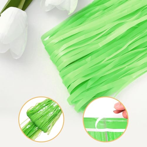 Image of 5 Pack Green Foil Curtain Backdrop 3.2ft x 8.2ft Tinsel Foil Fringe Curtains Macaron Photo Booth Streamer Backdrop for Party Decorations Birthday Baby Shower Bachelorette Holiday Decor (Pastel Green)