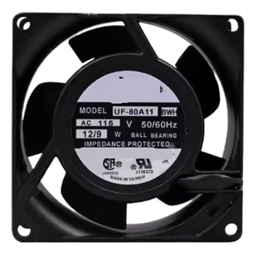 Ventilateur UF-80A11 BWH AC 115V anti surchauffe pour armoire technique et boîtier 80mm - 3