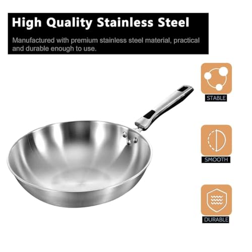Wok acero inoxidable con tapa 32cm miniatura 2