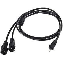 Create idea Y Splitter Cord Cable, Compatible with OKIN, Limoss, BetaDrive, Black, 2 Pin, Male-to-Female, 39 inches