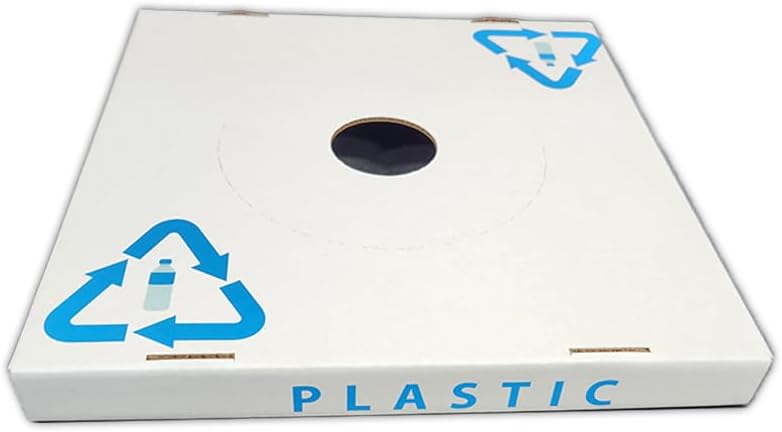 American Logistics & Packaging Lids for 42-Gallon Corrugated Cardboard Waste and Recycling Containers (10 Pack, Plastic)