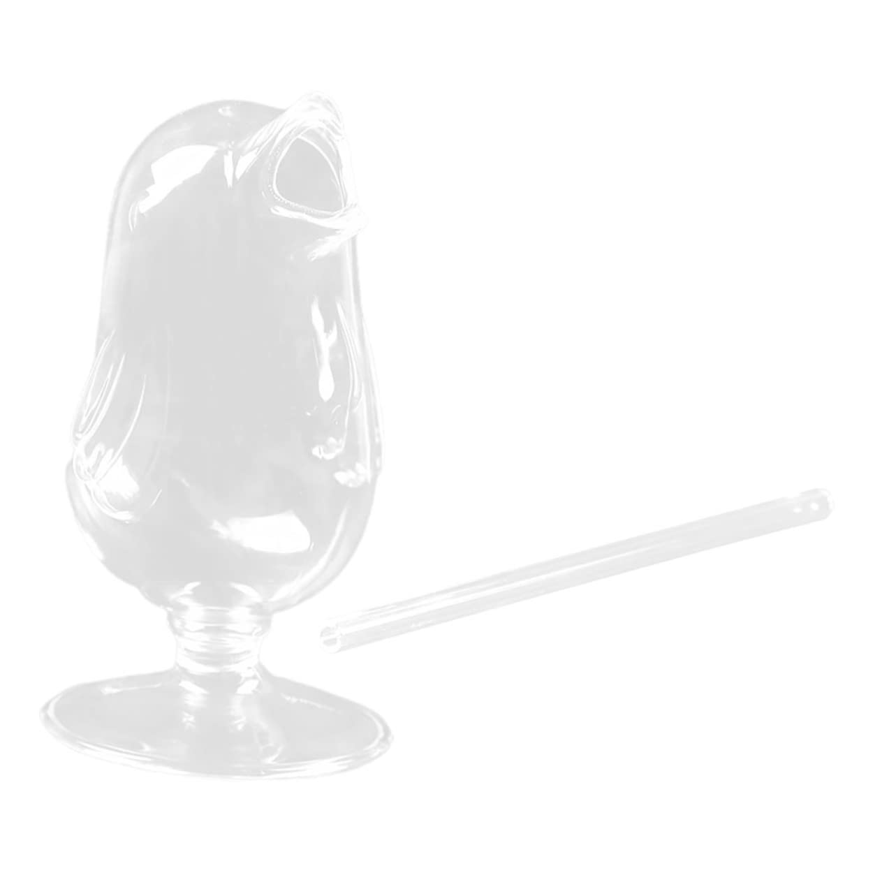 Cabilock 4 Piezas Copa de con Forma de Ave Vaso de Vidrio Transparente para Fiestas y Bodas Diseño Elegante para Vino y Bebidas Frías