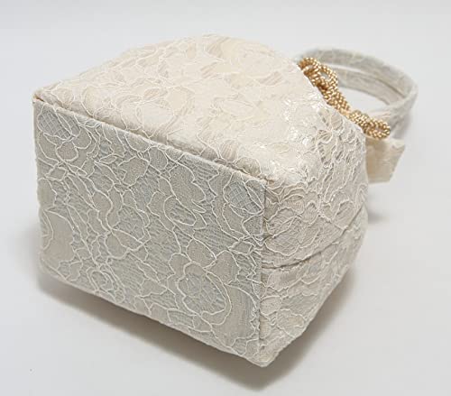 ハセガワ『レース巾着持ち手付き』