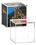 Clear Acrylic Display Box Compatible with Elite Trainer Boxes - 5mm Thick Display Cases for Collectibles with Magnets Lids Stackable Acrylic Cases (7.8x3.9x6.8in)