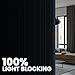 100% Blackout Drapes for Sliding Glass Door - Thermal Insulated Door Blinds Patio Door Curtains Vertical Blinds for Window(Blue, W180 x L84, 1 Pack)