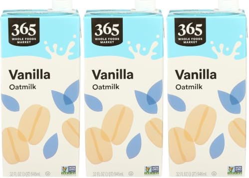 365 by Whole Foods Market, Vanilla Oatmilk, 32 Fl Oz (Pack of 3)