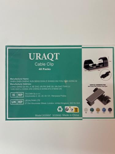 URAQT Self Adhesive Cable Tidy Wire Clips, 40 Pcs Cable Management Wall Cable Clips, Strong Viscous Transparent Cable Organizers for Home, Office, Car, Decoration Hanging, Fairy Light, Etc. - Image 10
