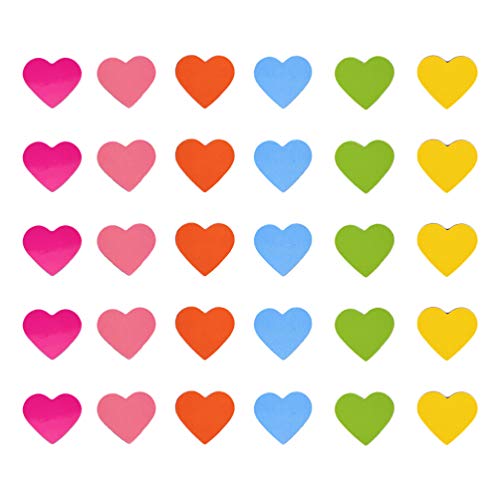 Nuobesty 120Pcs Refrigerator Magnets Heart Shaped Decorative Fridge Magnets For Office Locker Whiteboard Party Favors Gifts 3Cm #TOP22