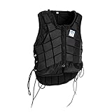 MagiDeal Reitschutzweste - Kinder/Unisex Erwachsene Reiten Sicherheitsweste, Schwarz - Kinder CS