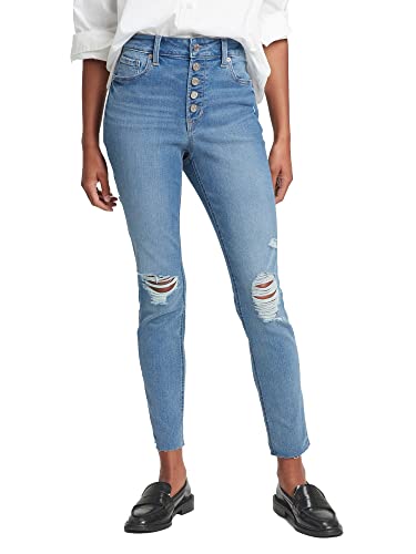 GAP Womens High Rise Legging Jeans, Medium Biel, 24 Regular US