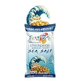 Feel Festive 24 Bags 1-oz Sea Salt Crunchy Roasted Chickpeas Protein Snack Pack - Healthy Garbanzo Beans - Non-GMO Vegan Gluten-Free Soy-Free Balanced Macro Nut Free - Individual Convenient Portions