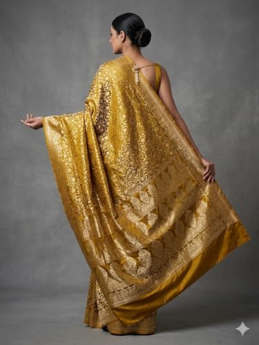 REVIVE ME banarasi silk saree in katan silk – image 4