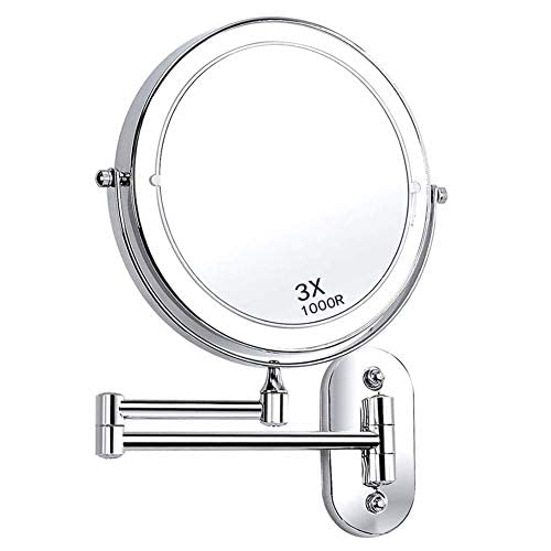 Miroir maquillage mural LED pour une salle de bain lumineuse et moderne