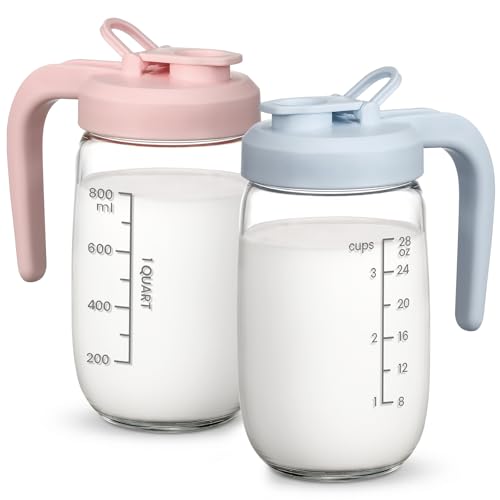 2 Pack Glass Breast Milk Pitcher Set