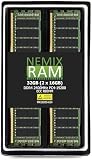 NEMIX RAM 32GB (2X16GB) DDR4 2400MHz PC4-19200 1Rx4 1.2V CL17 288-PIN ECC RDIMM Registered Server Memory KIT
