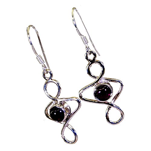 Pendientes de granate de plata para lucir en tu día a día con estilo boho 2