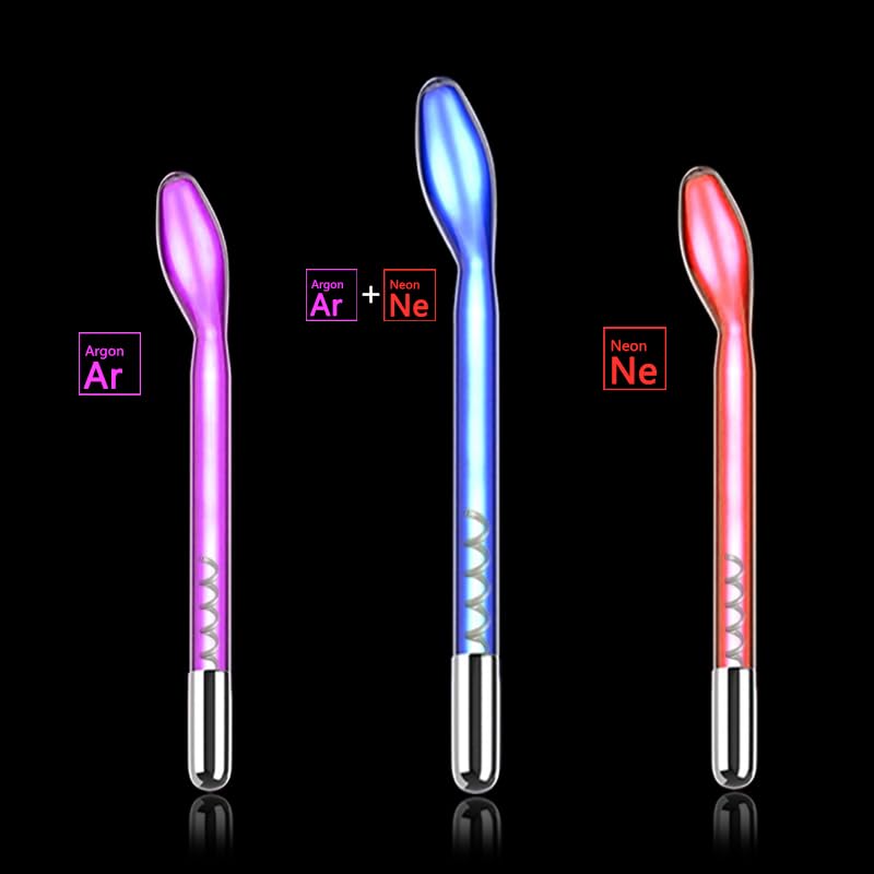 Electrode Wand Glass Tube Handheld Spare Parts for Hi Frequency Tongue Tube (blue)