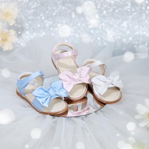 Image of ESTINE Toddler /Little Kid Girls Bow Open Toe Flat Evening Dress Sandals