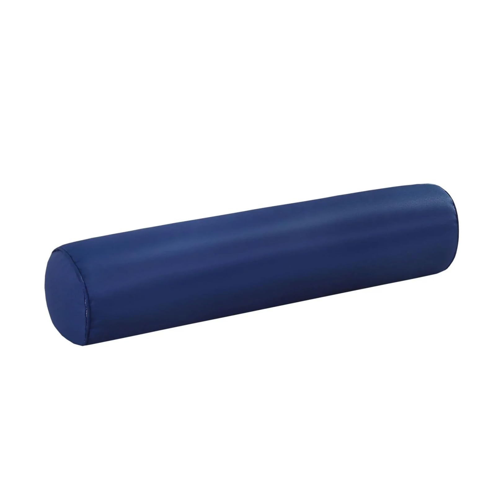 Cylindrical Pillowcase Round Cervical Roll Cylinder Bolster Pillow Removable Washable Cover Ergonomically Designed for Head, Neck,Back, and Legs(Ice silk-blue,20x120cm 1pcs)