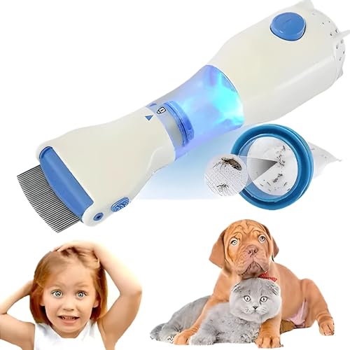 Image of V COMB 240V Electrical Head Lice Comb - Chemical-Free Lice Capture Solution - Kills and Removes Lice - Treatment Vacuum Machine for Head V Comb (1 V Comb)