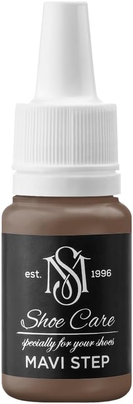 Leather Repair Cream-Filler - NCS S 7010-Y50R Darkest Umber Brown - Scuff & Scratch Remover Compound for Smooth Leather by MAVI STEP - 0.34 fl oz / 10 ml