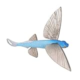 SUPYINI Modelo de pez volador, diseño exquisito, tecnología pintada a mano, juguete de animales marinos