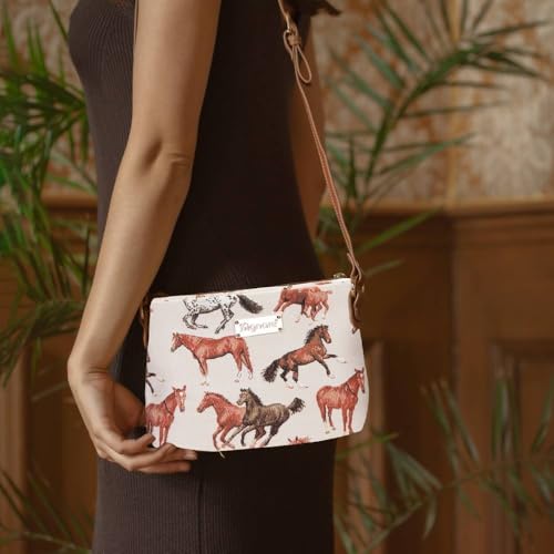 Image of Signare Tapestry Crossbody Bag Sling Shoulder Purse for Women