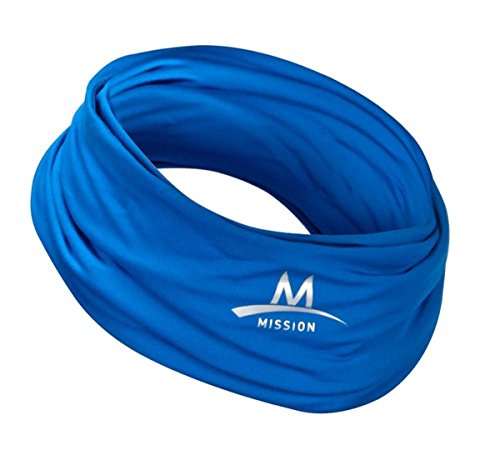 How to Build a Compact Heatwave Survival Kit for Your Family〡Survival Life MISSION Cooling Neck Gaiter 12+ Ways to Wears, Face Mask, UPF 50, Cools When Wet- Blue