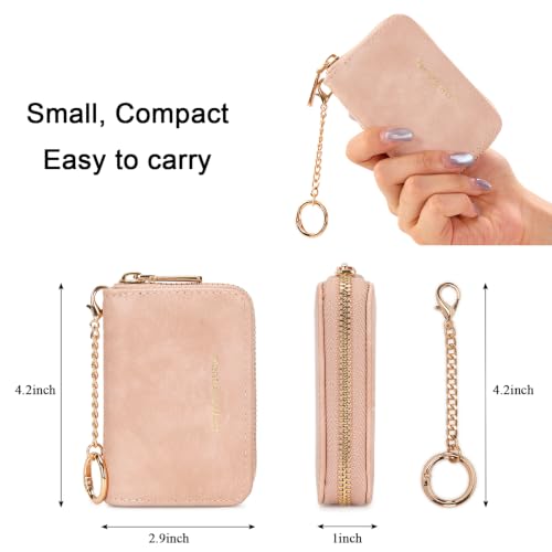 Image of Montana West Small Credit Card Holder for Women Rfid Blocking Compact Card Organizer Multiple Card Slots With Zipper