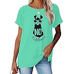 NIUBIA Women's T Shirts Summer Tops Simple Heart Graphic Shirts Sayings Short Sleeve Vacation Casual Blouse Thankful Tee - Image 2