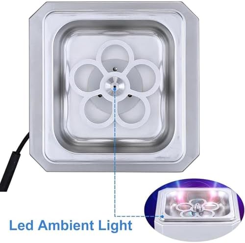 Glass Chiller Glass Froster Mini Co2 Glass Chiller Cooler Freezer for Cups and Glasses, Instant Chill Your Glasses in Seconds, with Led Light, Instant Drink Chiller