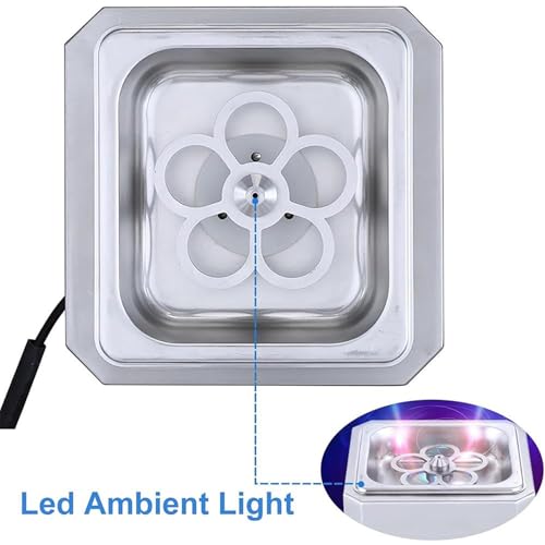 ZHIXUMM Glass Chiller Glass Froster Mini Co2 Glass Chiller Cooler Freezer for Cups and Glasses, Instant Chill Your Glasses in Seconds, with Led Light, Instant Drink Chiller