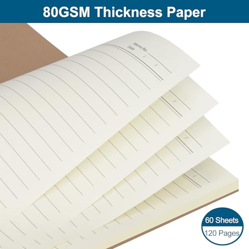 ZCZN Spiral Notebook 6 Pack, 8.3"*5.5" 120 Pages A5 Lined Notebooks, College Ruled Notebook Spiral, Coil Notebook for Work, School, Study, Office Use image 7