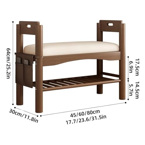 Banc d'entrée blanc de 80 cm : la solution gain de place pour couloir encombré