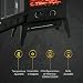 HOMCOM Chimenea Eléctrica de Pie Movible y Decorativo Calefactor Estufa 1000/2000W Llama...