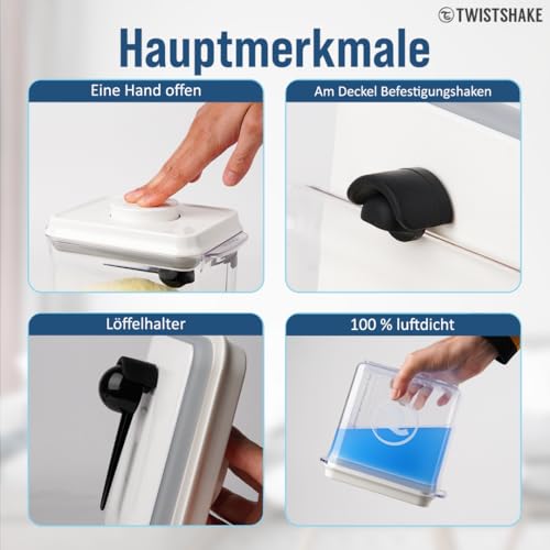 Twistshake Babynahrungsbehälter | Feuchtigkeitsbeständig | Versiegelter Milchpulverspender… – Ansicht 4