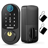 Fingerprint Deadbolt Lock, Zomnua Keyless Entry Door Locks with Keypads - Front Door Smart Lock with