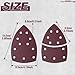 SPEEDWOX 60PCS Mouse Detail Sander Sandpaper 11 Hole Mouse Sanderpaper Hook and Loop Triangle Sanding Pads for Oscillating Multitool Triangle Sanding Pads Mouse Detail Sander Sandpaper