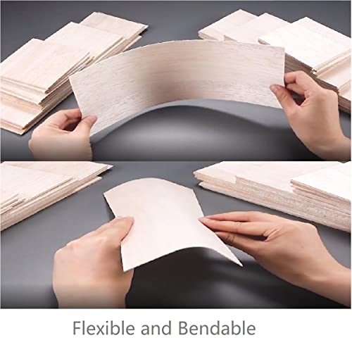 12 Pack 8X16X1/8 Inch Balsa Wood Sheets, Unfinished Wood Sheets Wooden Board For Diy Crafts Ornaments Models #TOP4