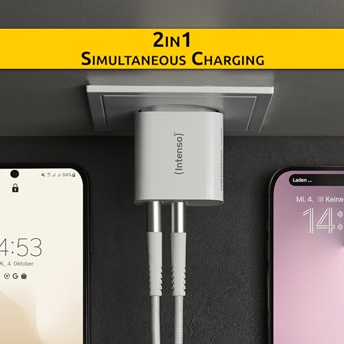 Intenso Power Adapter W24AA Caricatore Con 2 Porte USB-A 24 Watt Bianco - 4