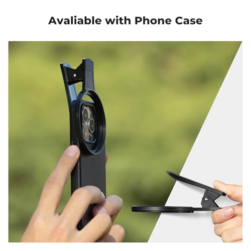 Image of K&F Concept 67mm Thread Clip for Smart Phone, Large Caliber Phone Filter Adapter, Compatible for iPhone 16 15 Pro Max 14 13 12 11 Samsung Galaxy S22 S23 Ultra Galaxy S22 S24 Ultra(Filter Not Included) | Compatible for iPhone 16 15 Pro Max 14 13 12 11 Samsung Galaxy S22 S23 Ultra Galaxy S22 S24 Ultra(Filter Not Included), FP101