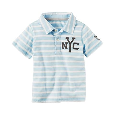 Carter's Blue and White Striped Polo Cover