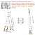 20FT Telescoping Ladder w. Stabilizer/Wheels/Cargo Hold,Adjustable Folding Extension Ladder A Frame 8+8 Foot Step Ladders for Home,Portable Aluminum Type 1A Ladder for Industrial,330lbs Capacity…