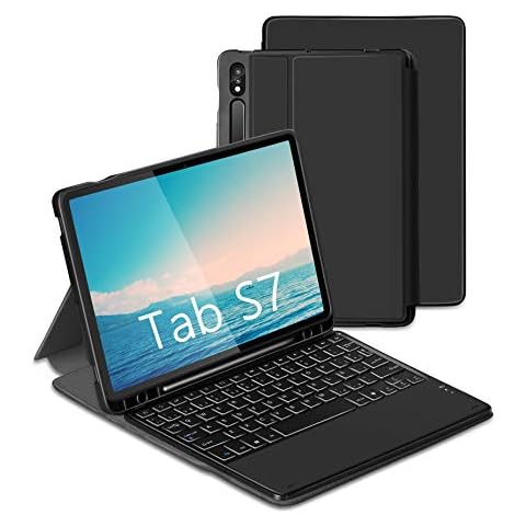 Funda con Teclado ASHU para Samsung Tab S7 11" 2020 Cover