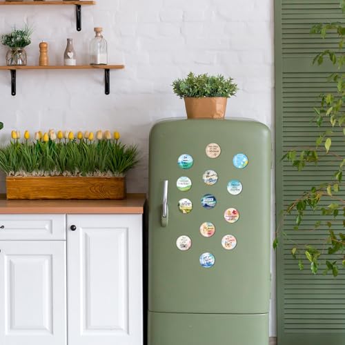 BIROYAL 30 STK. Kühlschrankmagnete, Magnete für Magnettafel, Whiteboard Magnets, Zitaten Magnets, Sprüche Magnetset, Magnet Geeignet für Motivation, Heimdekoration, Büros, Schließfächer